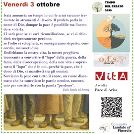 Venerdì 3 ottobre 2025